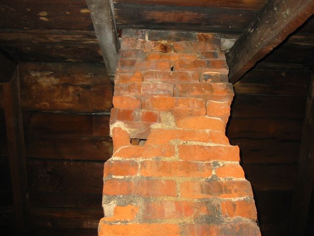 Missing brick in attic